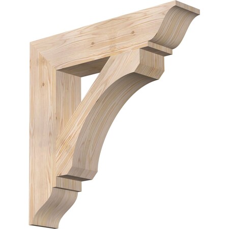Ekena Millwork Legacy Traditional Smooth Bracket, Douglas Fir, 5 1/2"W x 28"D x 28"H BKT06X28X28LEC01SDF